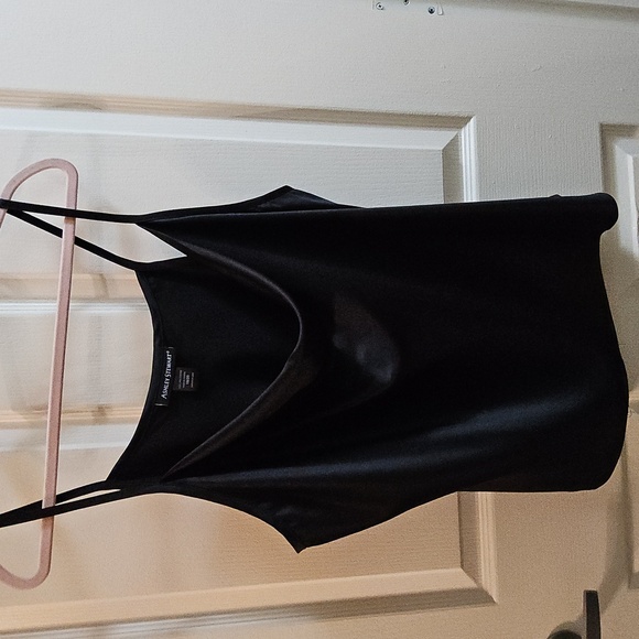 Ashley Stewart Black Draped Camisole Top (NWOT) - Picture 1 of 3